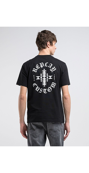 コットンジャ－ジープリントＴシャツ 詳細画像
